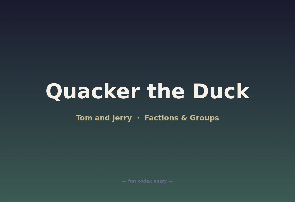 Quacker the Duck