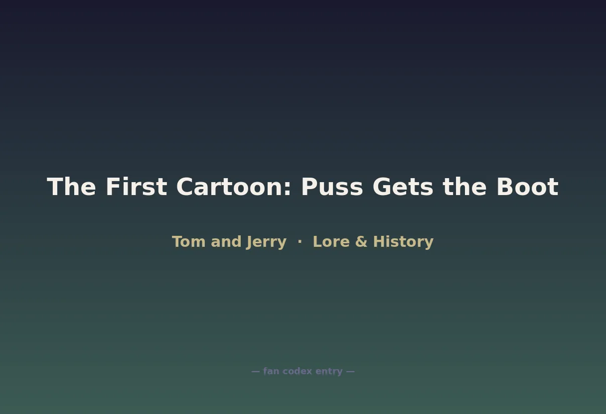 The First Cartoon: Puss Gets the Boot